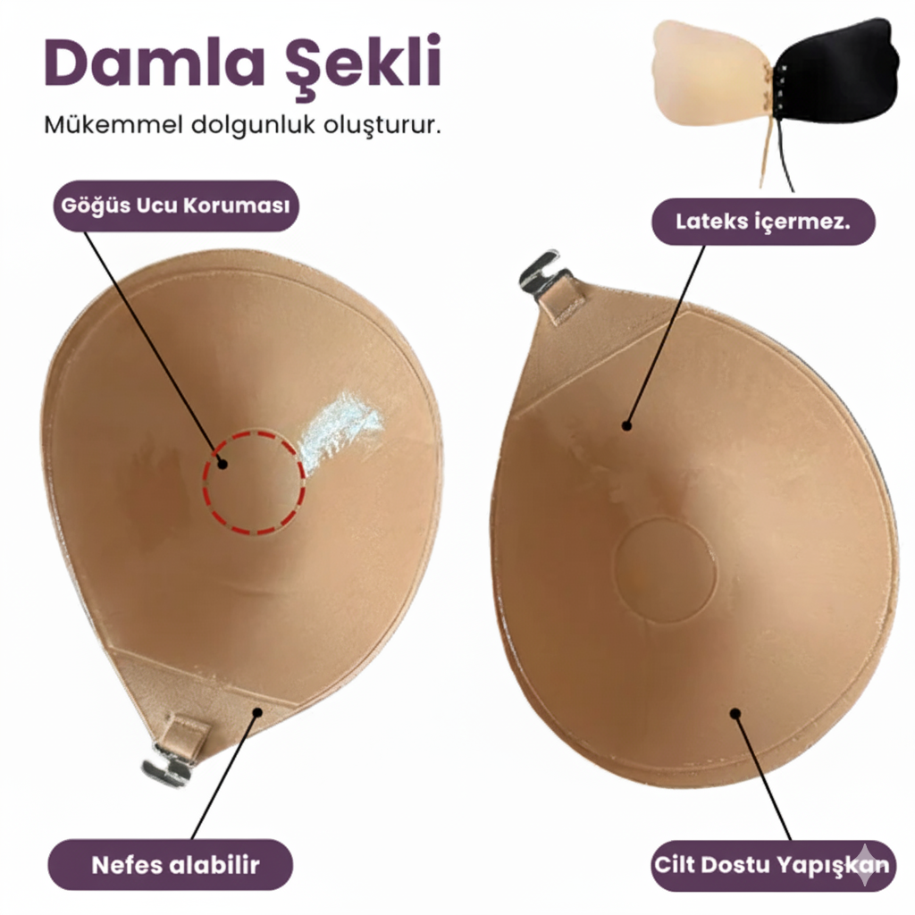 Mervoli® Push-up  Göğüs Dikleştirici Dolgunlaştırıcı Sütyen