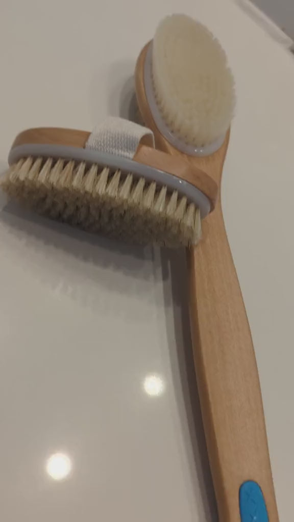Selülit Giderici Hakiki At Kılı Banyo Cilt Fırçası
