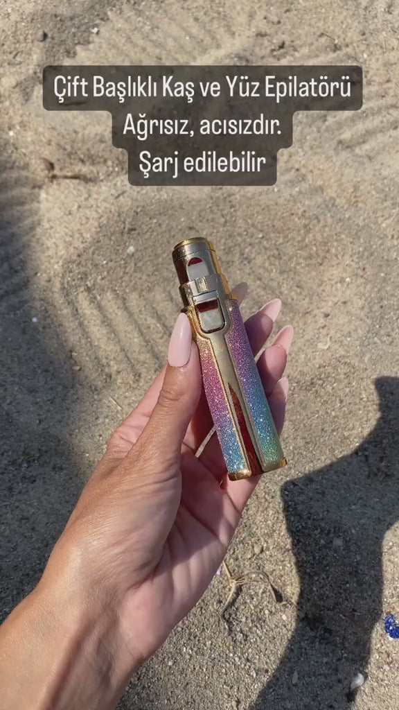 Simli 2'si 1 Arada Yüz Kaş Bıyık Epilatör Çanta Boy Kurtarıcı